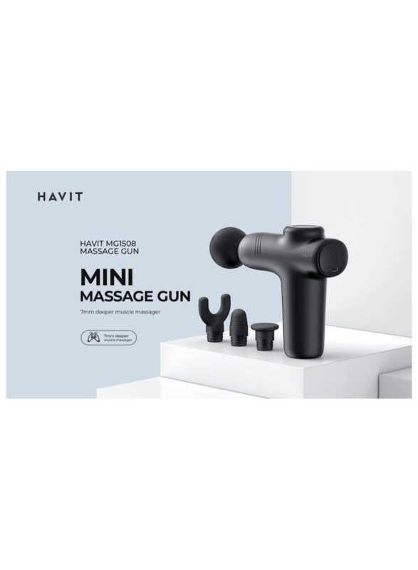 Havit Double Head Massage Gun - Black