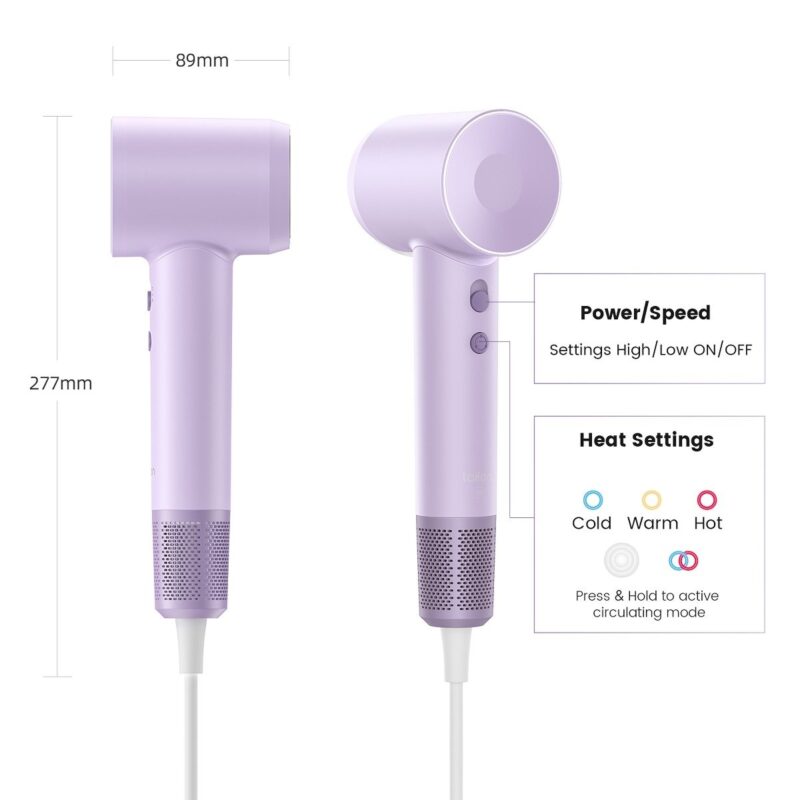 Laifen SE High Speed Hair Dryer - Purple