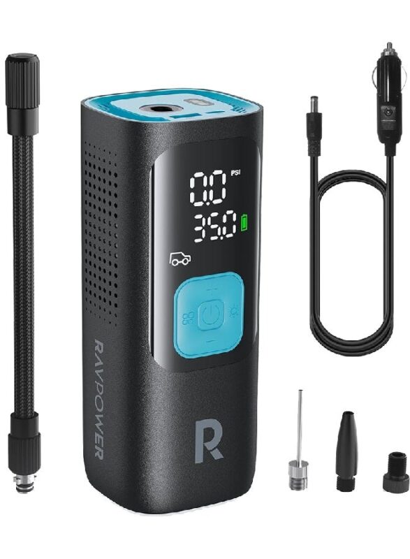 Ravpower Rp-Pc1084 Smart Car Tire Inflator Black