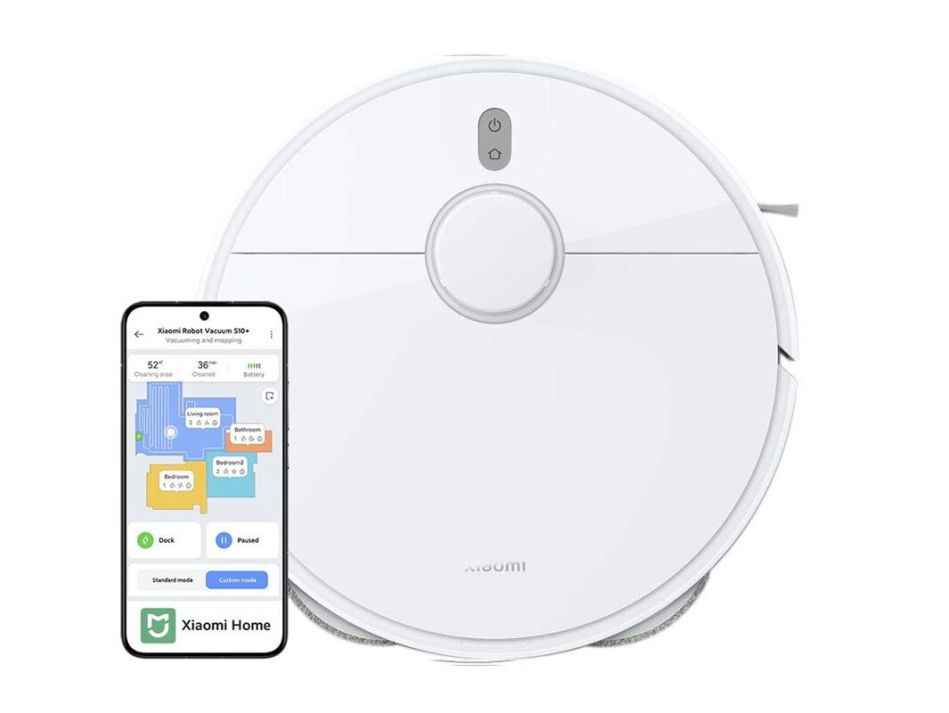 Xiaomi Robot Vacuum S10 Plus With Ultra-Sensitive Position Identification System & Dual-Pad Pressure Mopping - White
