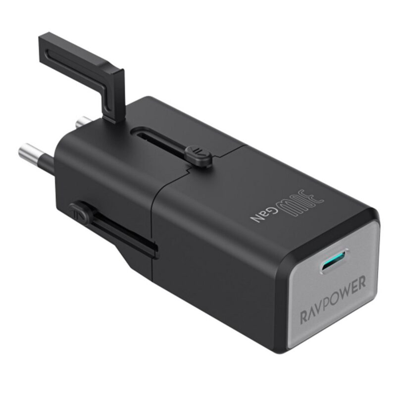 Ravpower Mini Type-C 30W Travel Adapter, RP-PC1060 – Black