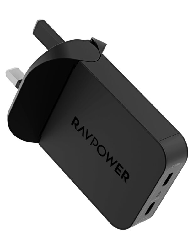 Ravpower Rp-Pc1079 Pd Pioneer 65W 2-Port Wall Charger Black