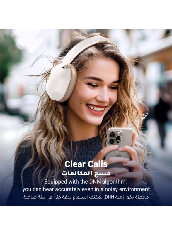 Ugreen Hitune Max5C Hybrid Active Noise-Cancelling Headphones White