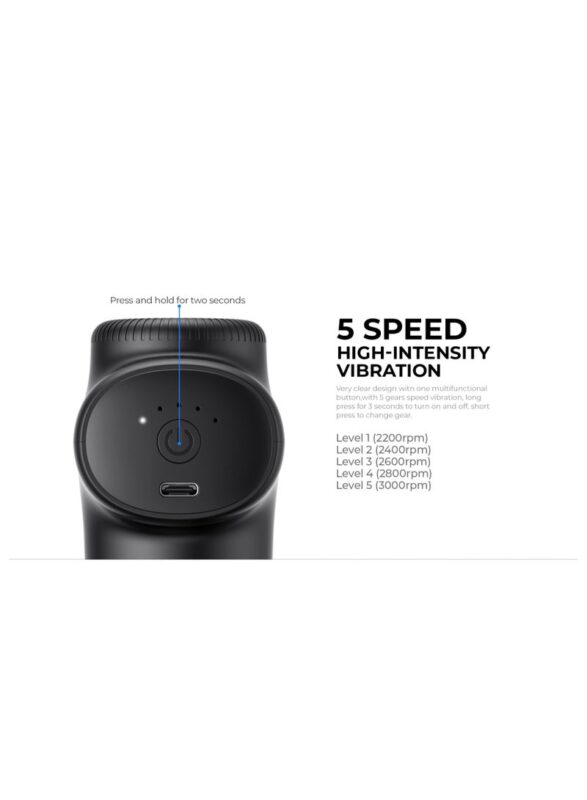 Havit Double Head Massage Gun - Black