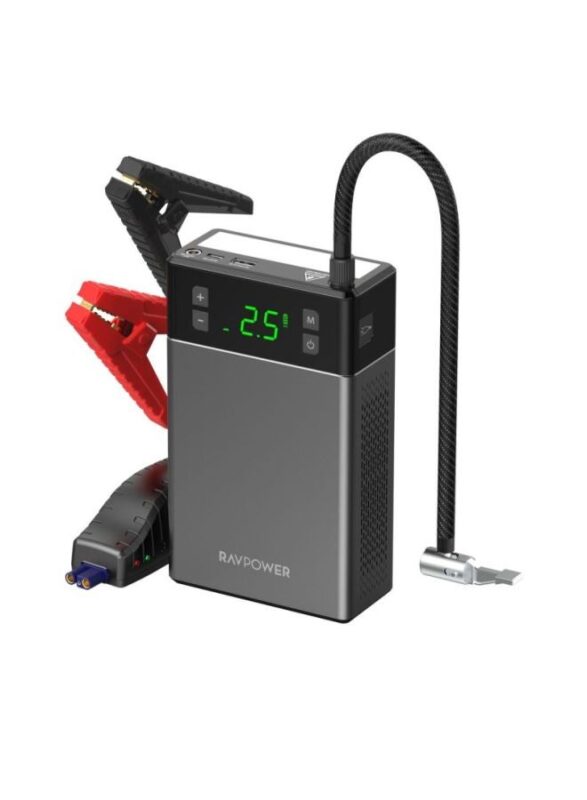 Ravpower 2 In 1 Jump Starter With Air Compressor 12000Mah (44.4Wh)