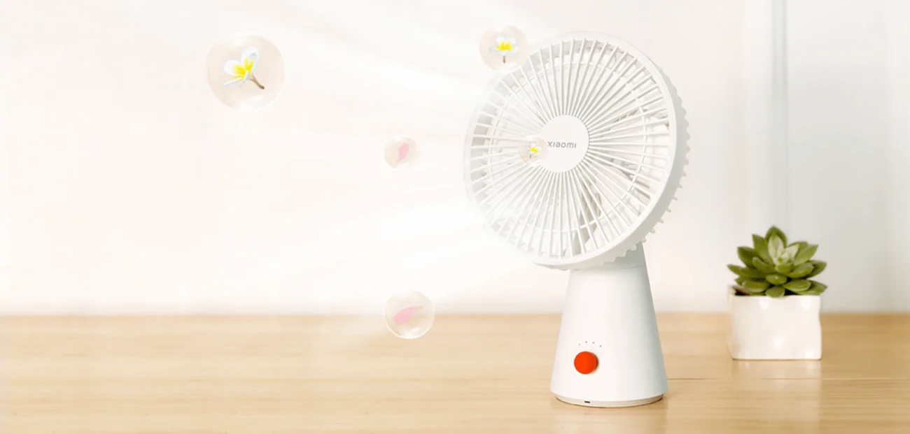 Xiaomi Rechargeable Mini Fan - White