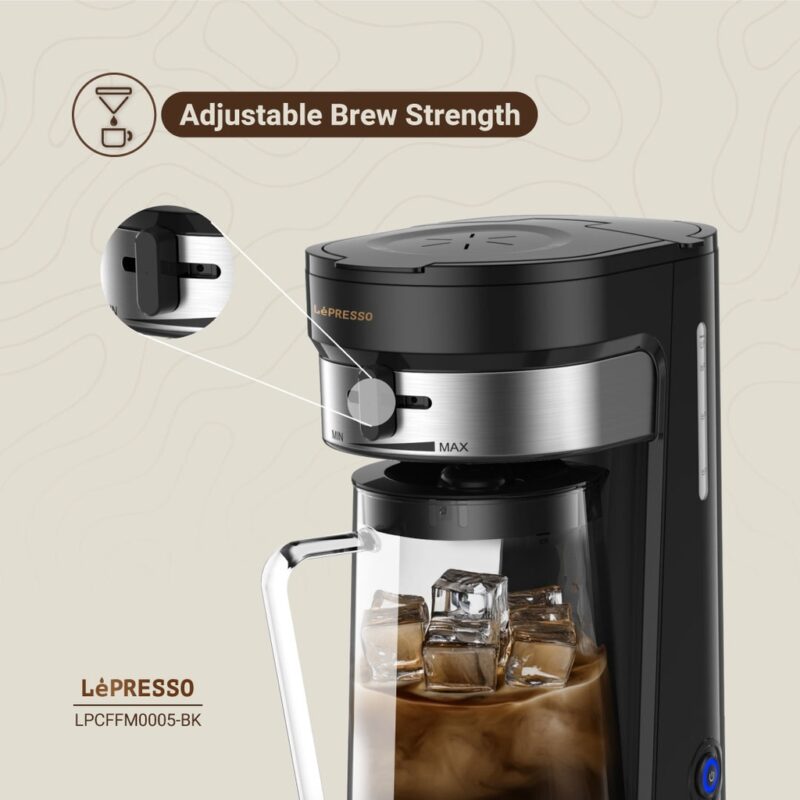 Lepresso Cold Brew Machine Ice Coffee & Tea - Black