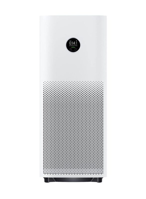 Smart Air Purifier 4 Pro 500M³/H, Hepa & Carbon Filter, Oled Display, Smart Control, Low Noise – Ideal For Large Rooms Up To 60M², Removes Allergens, Pollutants & Odors – White