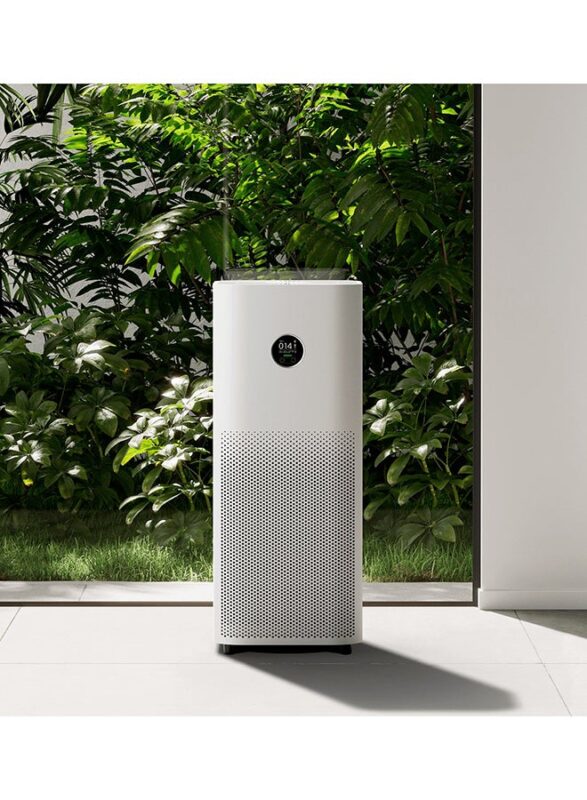 Smart Air Purifier 4 Pro 500M³/H, Hepa & Carbon Filter, Oled Display, Smart Control, Low Noise – Ideal For Large Rooms Up To 60M², Removes Allergens, Pollutants & Odors – White