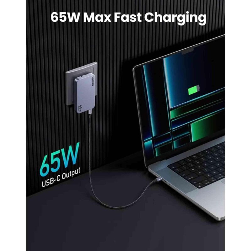 Ugreen Nexode Pro - 3Port Gan Ultra -Slim Fast Charger - 65W