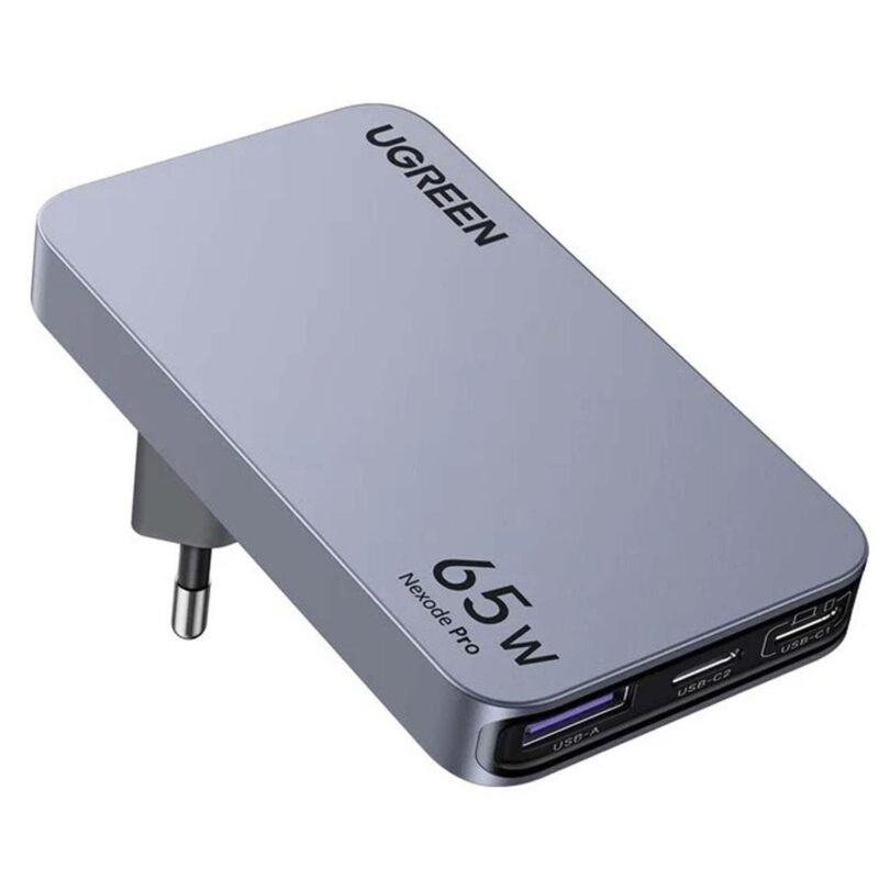 Ugreen Nexode Pro - 3Port Gan Ultra -Slim Fast Charger - 65W