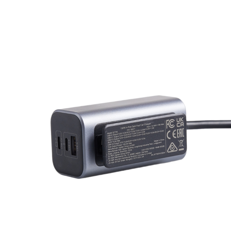 Ugreen 150W 4-Port Gan Fast Car Charger