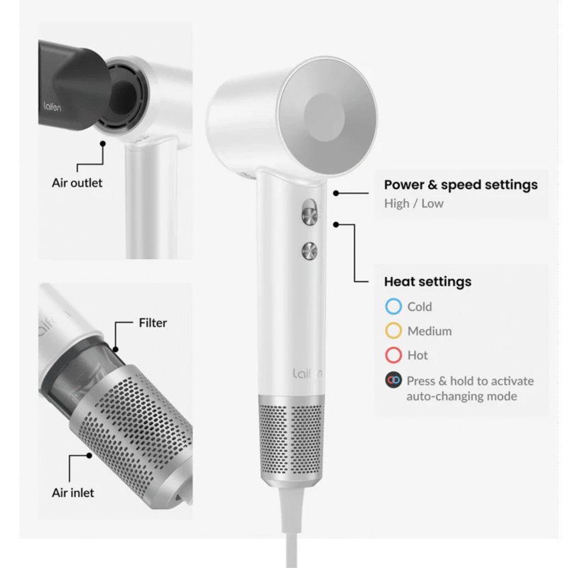 Laifen Swift Special Hair Dryer - White