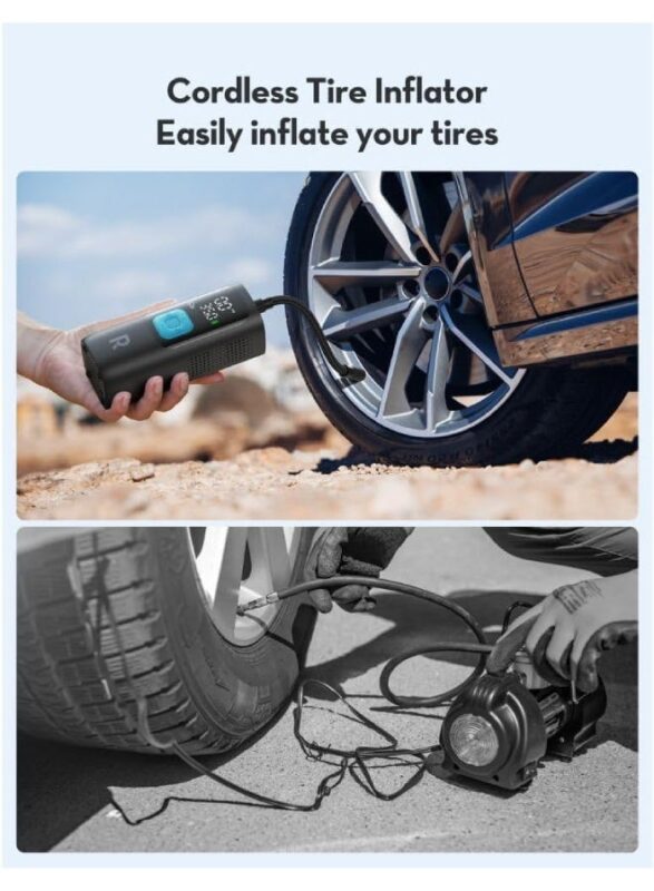 Ravpower Rp-Pc1084 Smart Car Tire Inflator Black