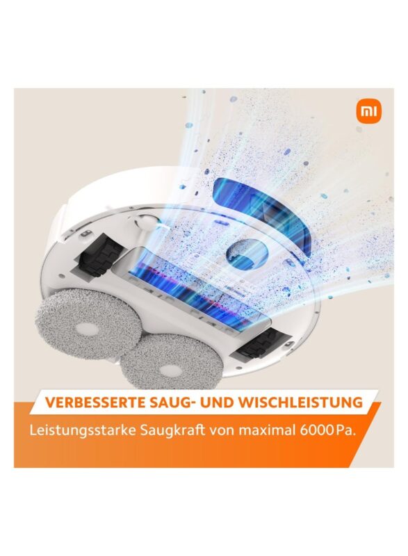 X20+ Smart Robot Vacuum & Floor Cleaner – 6000Pa Suction, Laser Navigation, Dual Mop, Self-Cleaning Station, App & Voice Control 75 W White