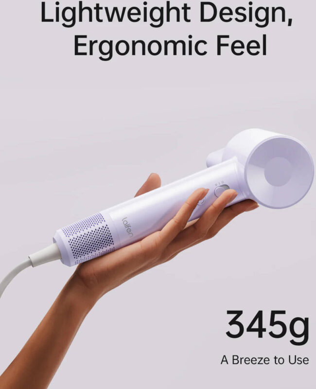 Laifen SE Lite Hair dryer; 1400W; 19m/s; 100,000 RPM _ purple