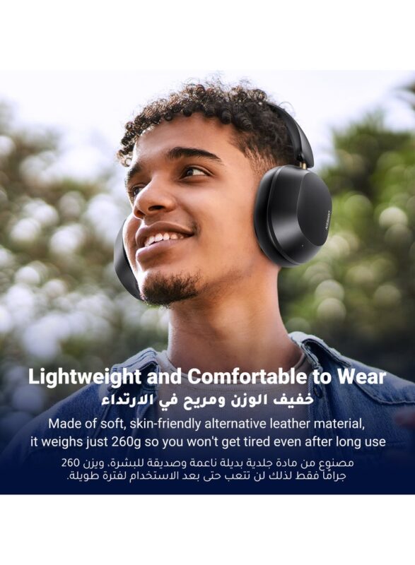 Ugreen Hitune Max5C Hybrid Active Noise-Cancelling Headphones Black