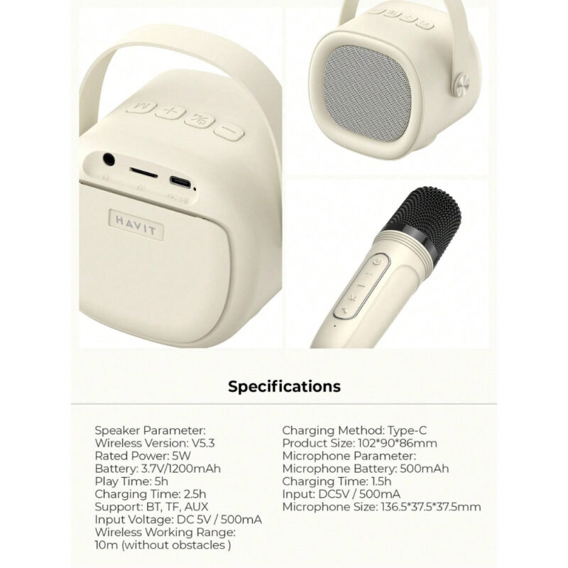 Havit Audio series-Bluetooth speaker SK819BT BEIGE