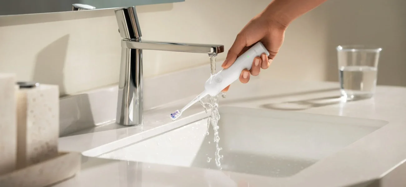 Transparent brush Head with Super Clean support