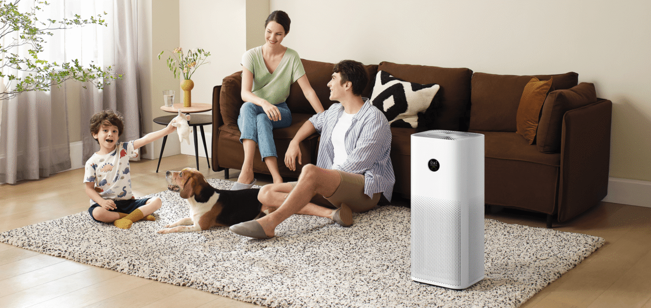 Smart Air Purifier 4 Pro 500M³/H, Hepa & Carbon Filter, Oled Display, Smart Control, Low Noise – Ideal For Large Rooms Up To 60M², Removes Allergens, Pollutants & Odors – White