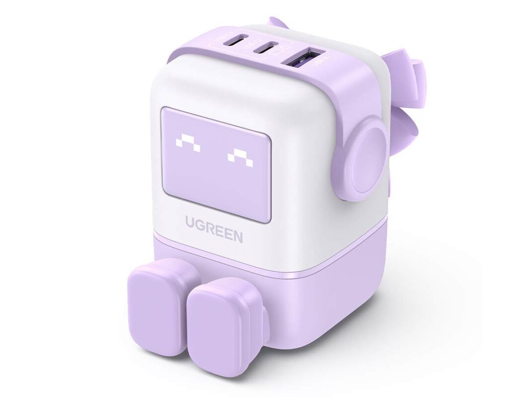 Ugreen 35292 Nexode Rg - 65W - 3-Port Gan Fast Charger Uk - Purple