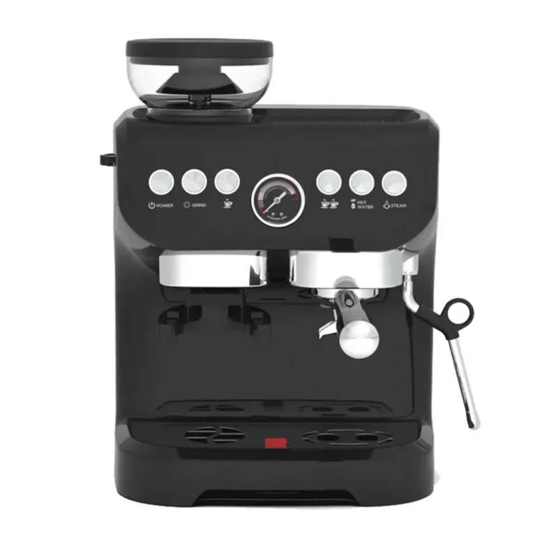 Lepresso Espresso Coffee Maker With Bean Grinder - Black