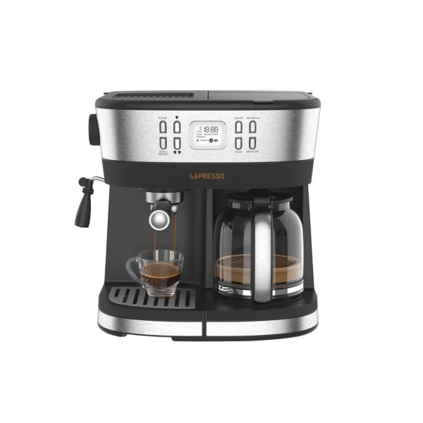 Lepresso Dual Brew Drip Coffee & Espresso Machine - Black