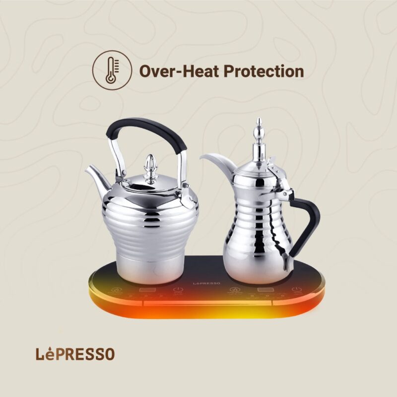Lepresso Arabic Coffee And Tea Dallah - Silver