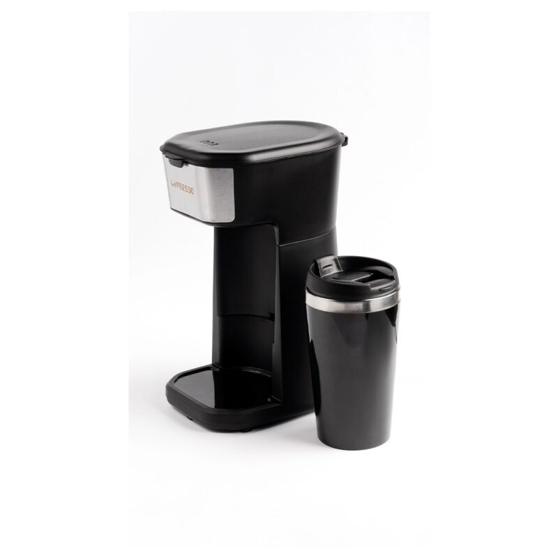 Lepresso Coffee Maker With Travelling Mug 450W - Black