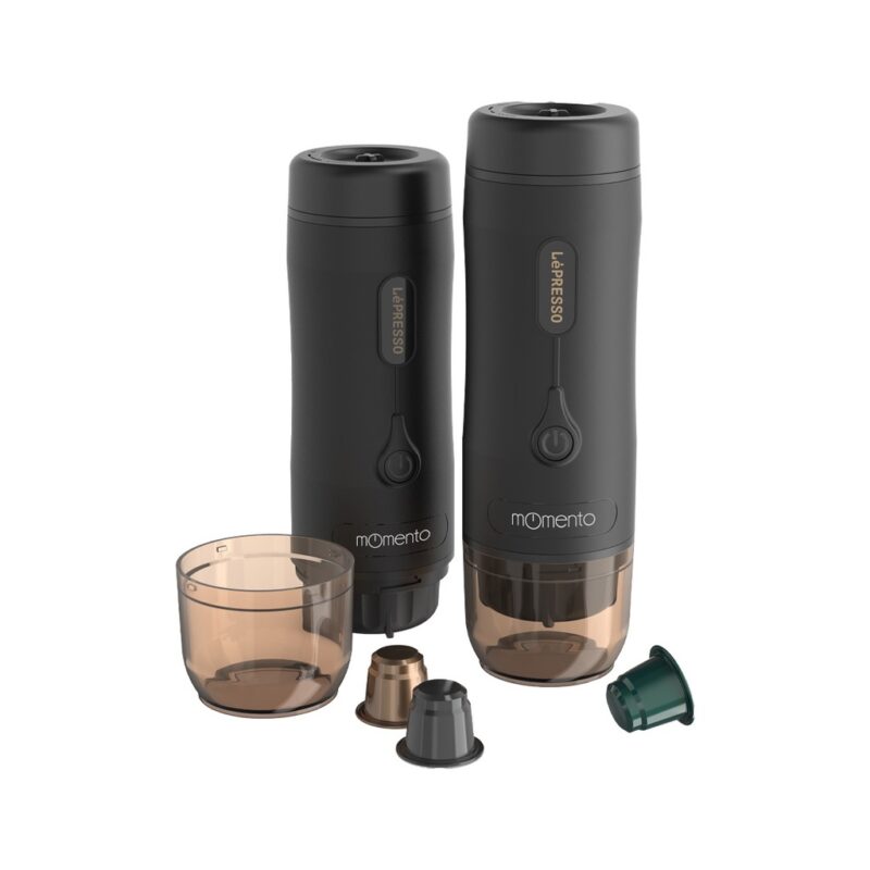 Lepresso Momento 2.0 Portable Espresso Coffee Machine 75W - Black