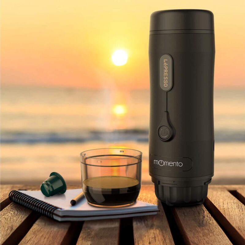 Lepresso Momento 2.0 Portable Espresso Coffee Machine 75W - Black