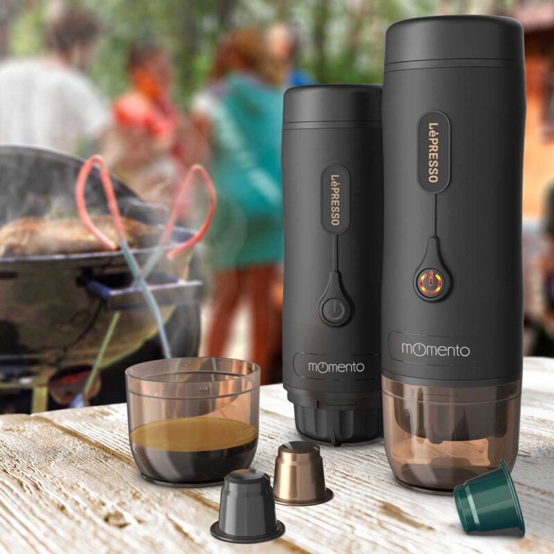 Lepresso Momento 2.0 Portable Espresso Coffee Machine 75W - Black
