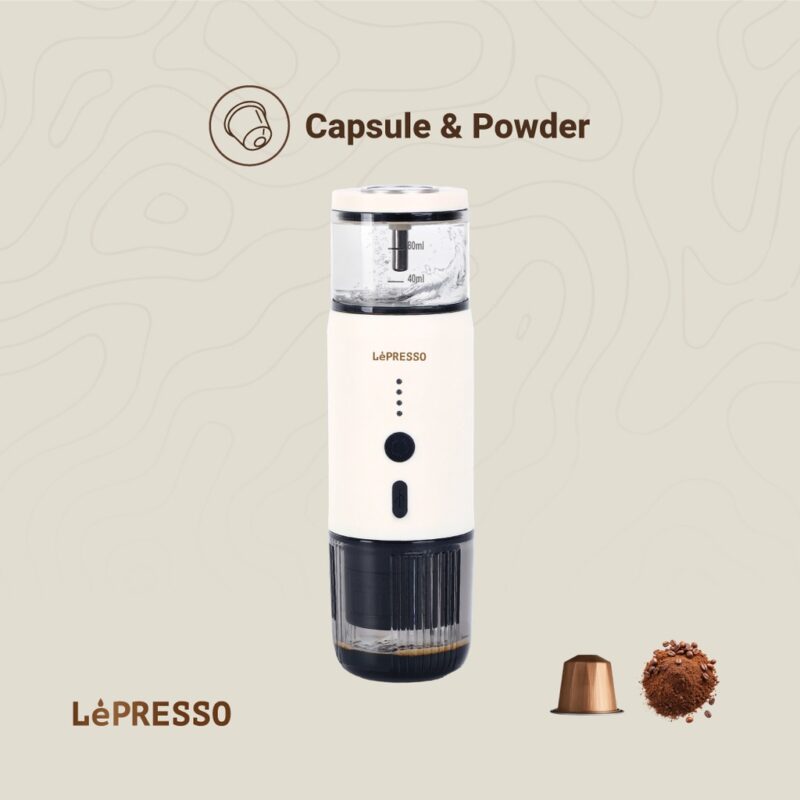 Lepresso Portable Espresso Machine - White