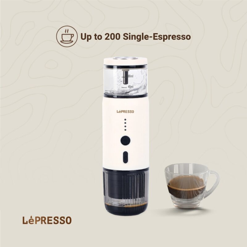Lepresso Portable Espresso Machine - White