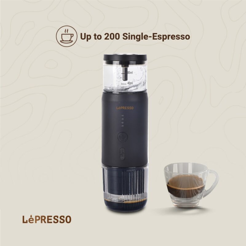 Lepresso Portable Espresso Machine - Black
