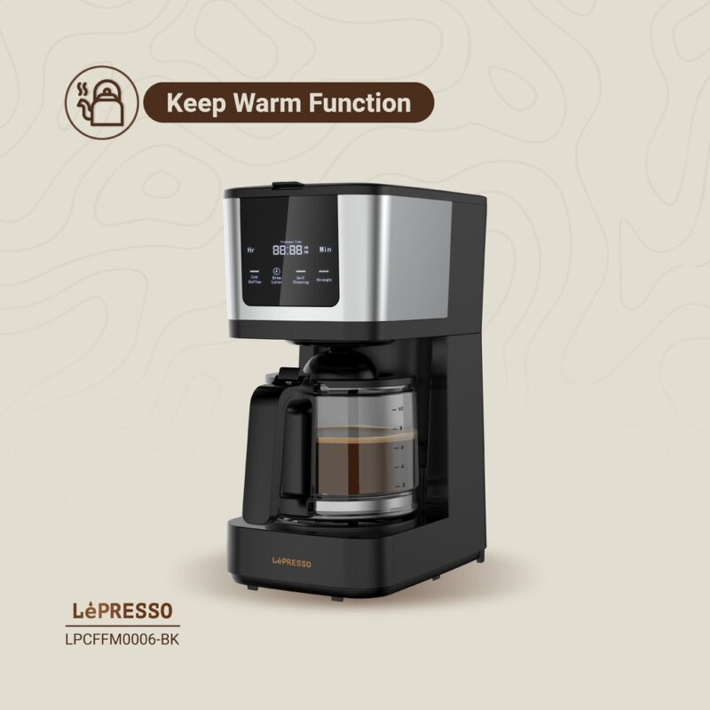 Lepresso Rich Brew Coffee Machine Interactive Touch Display - Black
