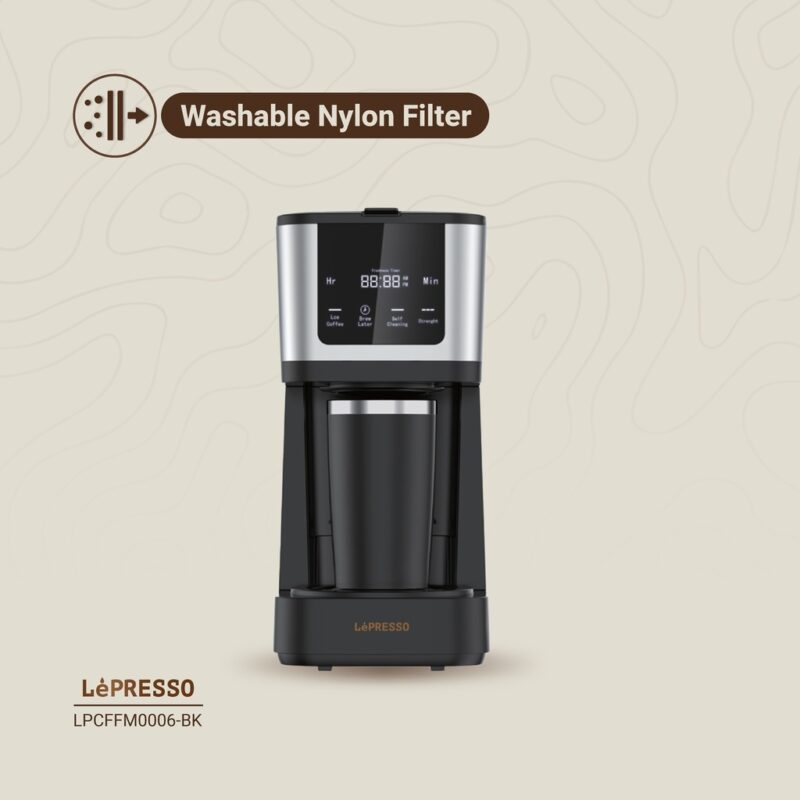 Lepresso Rich Brew Coffee Machine Interactive Touch Display - Black
