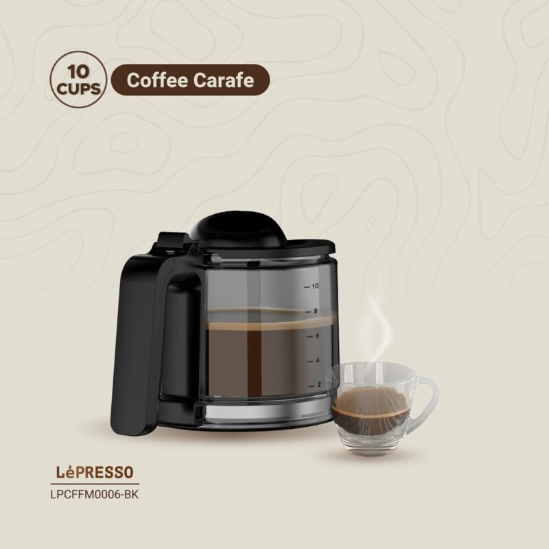 Lepresso Rich Brew Coffee Machine Interactive Touch Display - Black