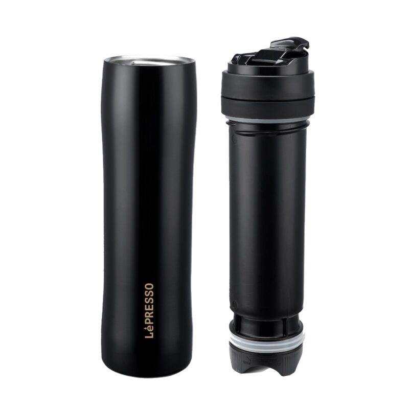 Lepresso Stainless Steel Portable French Press - Black