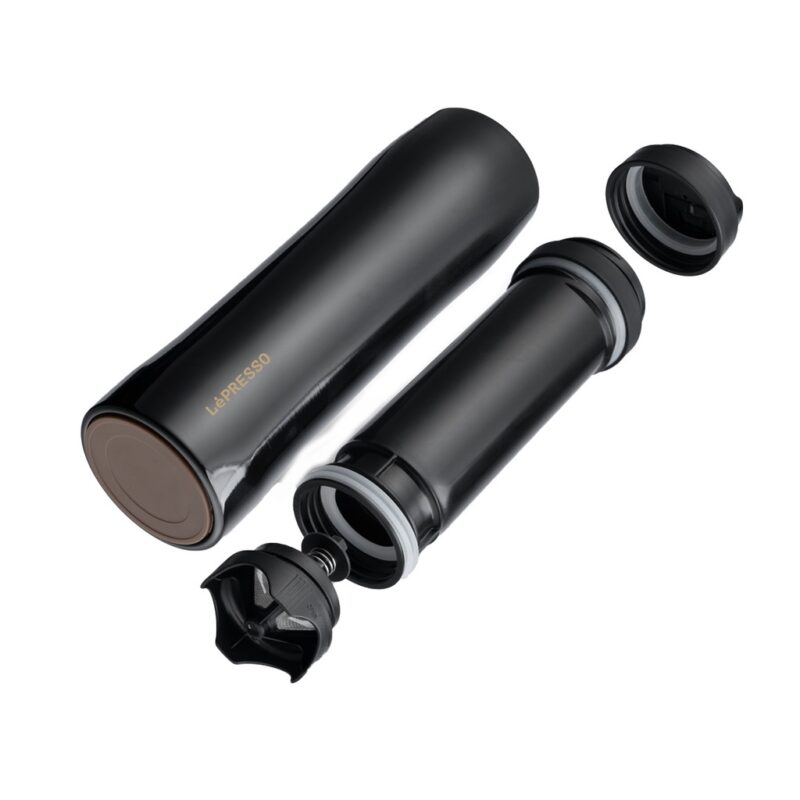 Lepresso Stainless Steel Portable French Press - Black