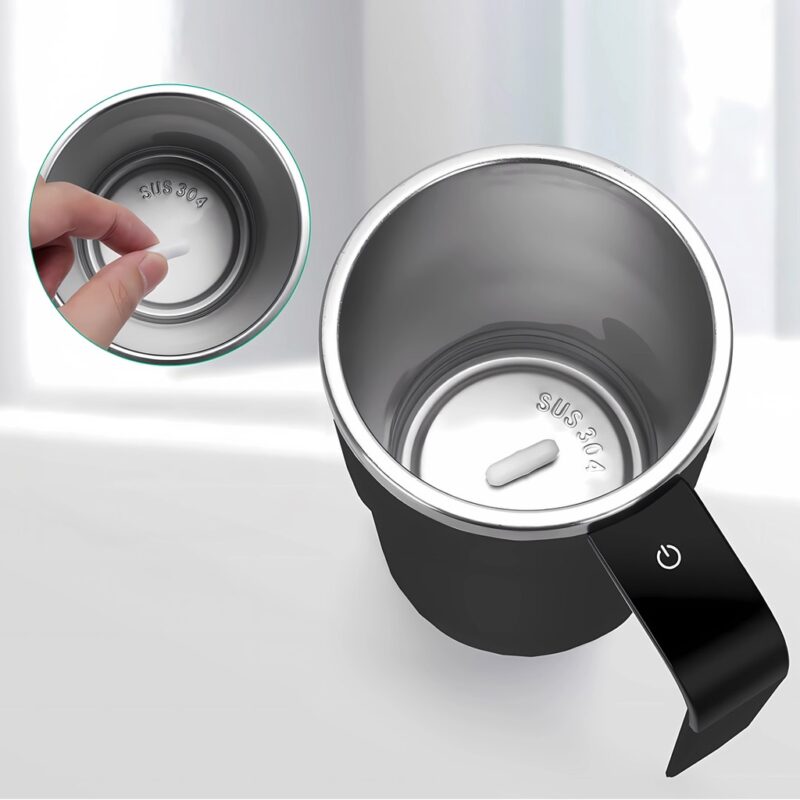 Lepresso Stirmagic Auto Stirring Mug - Black