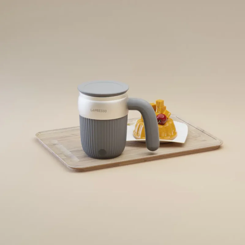 Lepresso Auto Magnetic Stirring Mug 450Ml - Gray