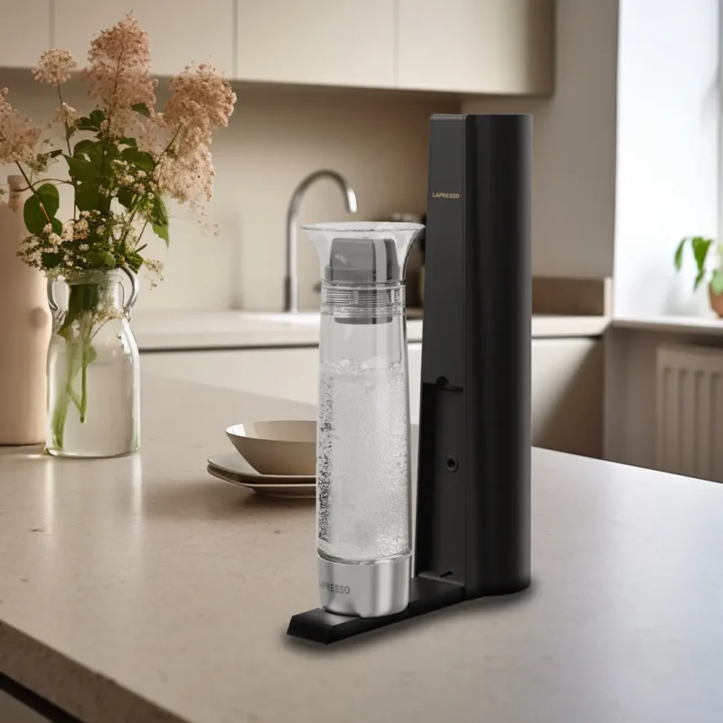Lepresso Carbonator Instant Sparkling Water 800Ml - Black