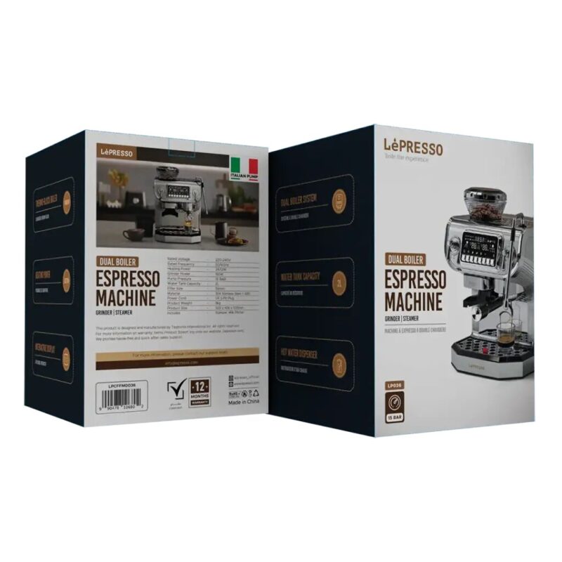 Lepresso Dual Boiler Espresso Machine - Silver