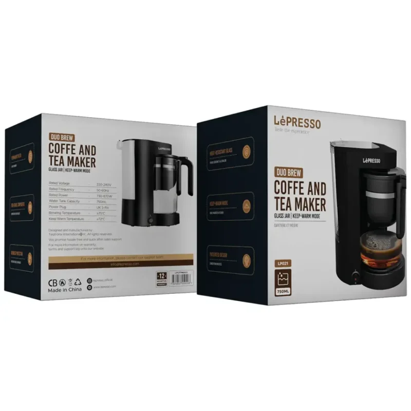 Lepresso Duo Brew Coffee And Tea Maker - Black