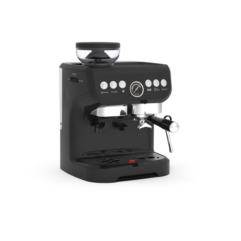 Lepresso Espresso Coffee Maker With Bean Grinder - Black