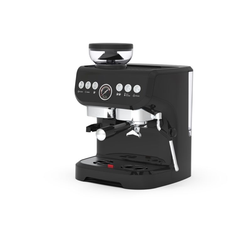 Lepresso Espresso Coffee Maker With Bean Grinder - Black