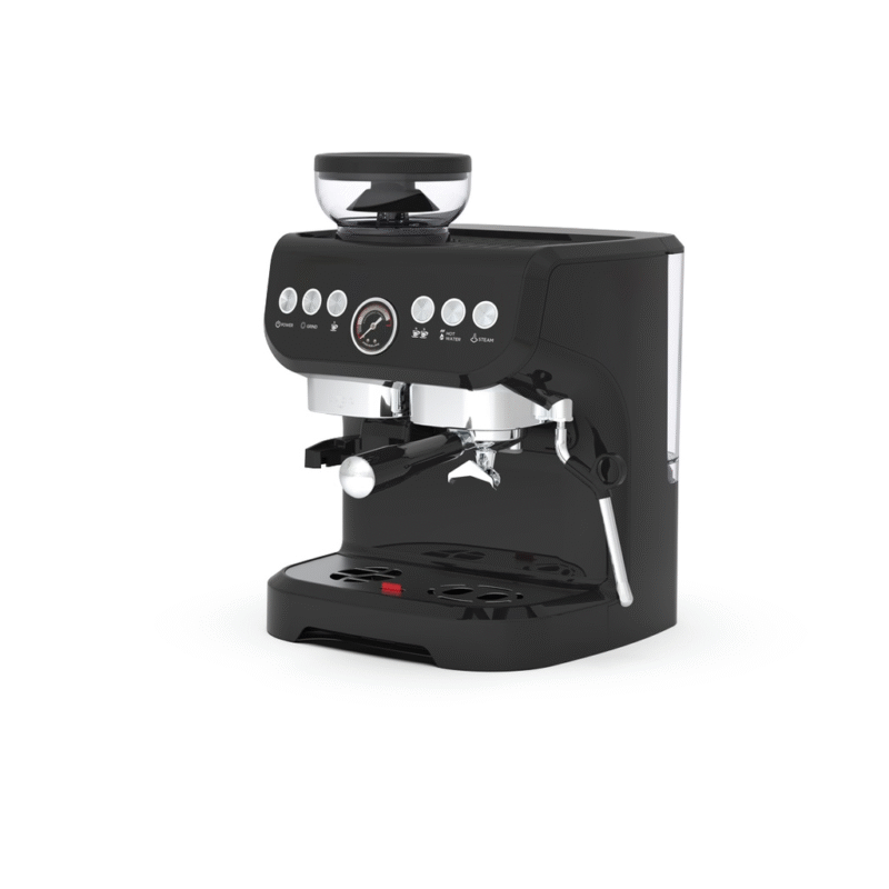 Lepresso Espresso Coffee Maker With Bean Grinder - Black