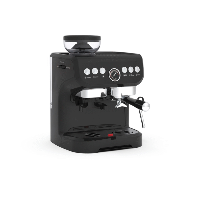 Lepresso Espresso Coffee Maker With Bean Grinder - Black