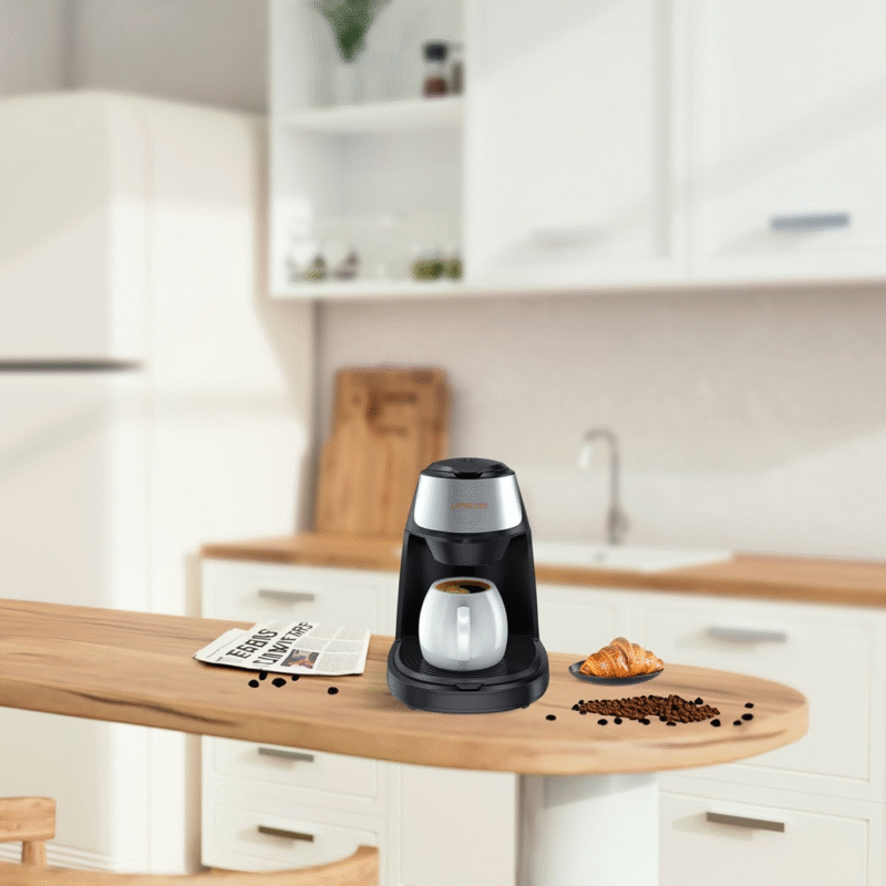 Lepresso Mini Coffee Maker With Mug 450W - Black